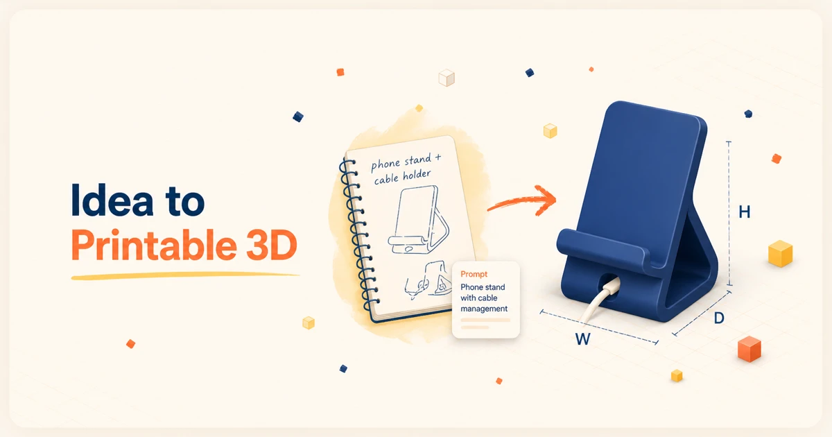 How to Turn Any Idea Into a Printable 3D Model With AI